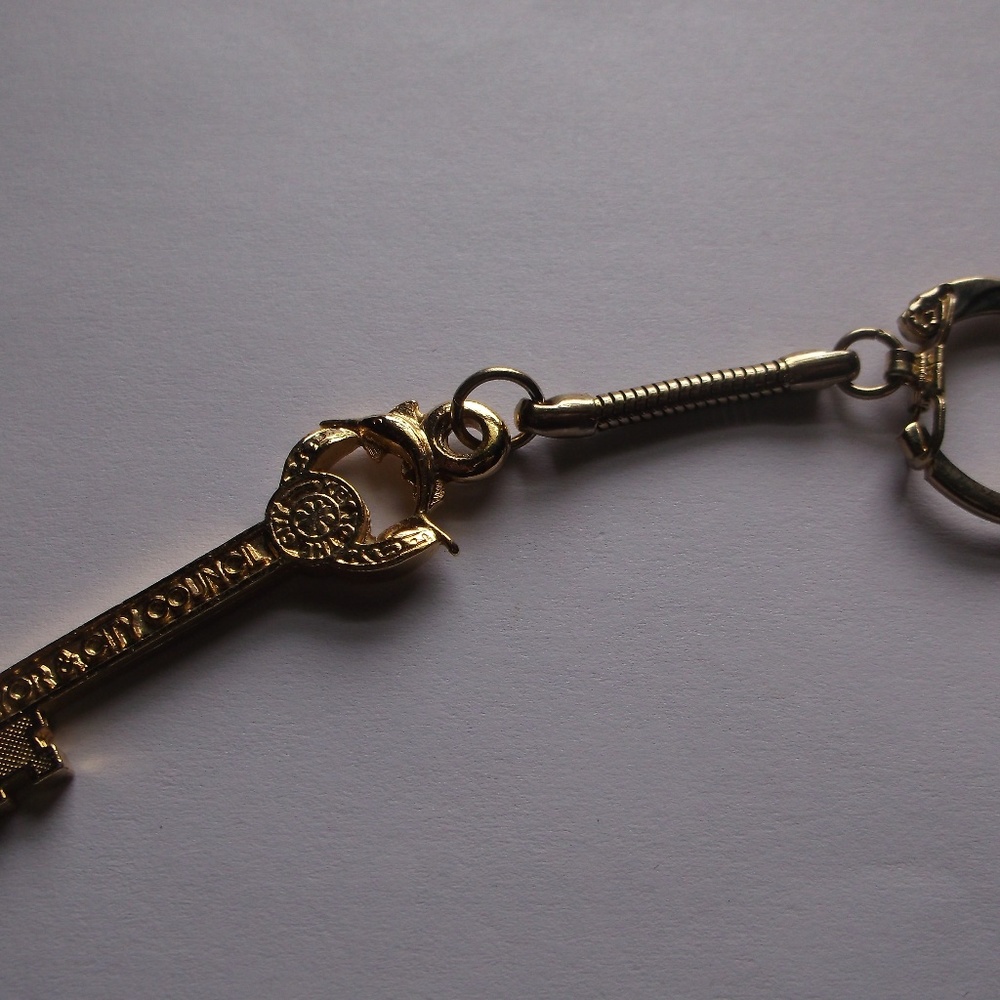 Gold Mayor & City Council Ocean City, MD Keychain